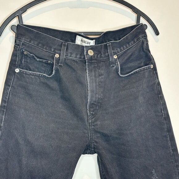 AGOLDE. Cherie High Rise Straight in‎ Distortion - Picture 4 of 9